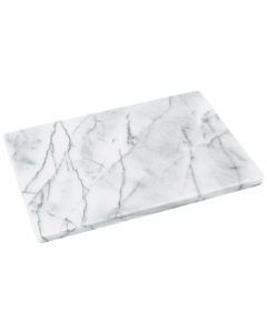 Judge Polished White Marble Board - 30cm x 20cm