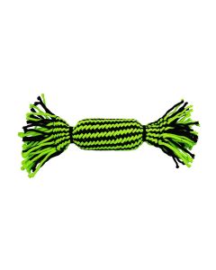 Jolly Pets Knot-N-Chew Tube Squeaker Rope Dog Toy