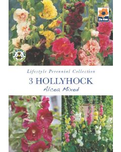 Hollyhock Alcea Mixed Perennial Roots - Lifestyle Perennial Collection