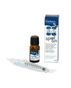 Harkers 4 In 1 Spot On Treatment for Canker, Coccidiosis, Worms and External Parasites (Lice and Mites) in Pigeons - 5ml
