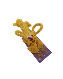 Henry Wag Rope Buddy Dog Toy - Small - Yellow - Rabbit