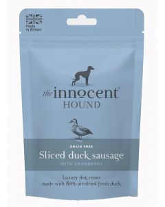 The Innocent Hound Sliced Duck Sausage with Cranberry Treats - 70g