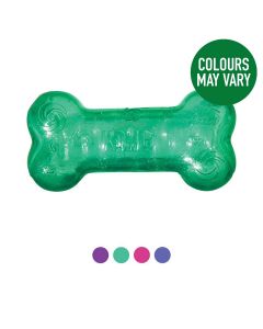 KONG Squeezz Crackle Bone Dog Toy - Medium - Assorted