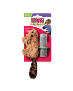 KONG Cat Refillables Cat Toy - One Size - Brown - Beaver
