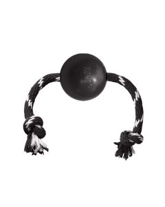 Kong Extreme Ball With Rope - Large - Black
