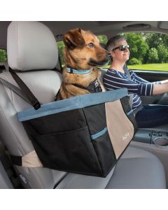 Kurgo Rover Booster Dog Car Seat - Black/Hampton Sand