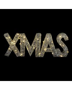 Premier XMAS - Lit Metal Wire Christmas Decoration - Warm White - 69cm