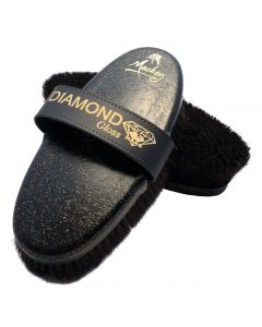 Haas Diamond Gloss Brush - Black Glitter - Irritation Bristles