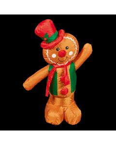 Premier Inflatable Gingerbread Man Christmas Decoration - 1.2m