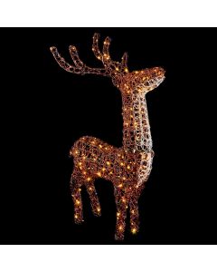 Premier Soft Acrylic Reindeer Christmas Lights Decoration - Twinkling Warm White - 200 LED - 1.2m