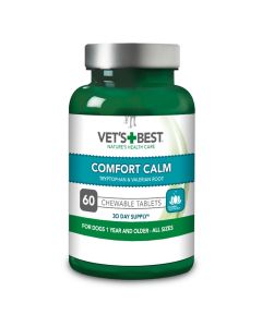 Vets Best Comfort Calm Tablets For Dogs - Pack of 60