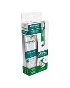 Vets Best Dental Care Kit For Dogs - Brush & Gel