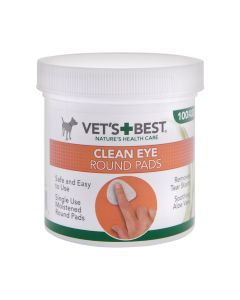 Vets Best Clean Eye Round Pads - Pack of 100