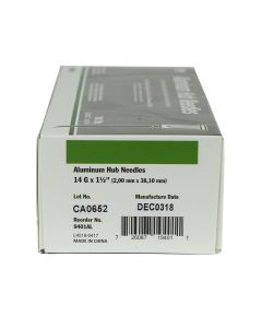 Neogen Needle Ah 14G HP - 1.5" - Dark Green - Pack of 100