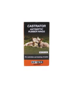Nettex Castrator Antiseptic Rubber Rings - Pack of 100