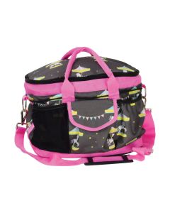Merry Go Round Grooming Bag - Grey/Pink - One Size