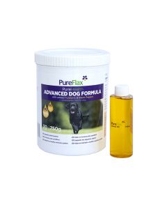PureFlax PureHealth Advanced Dog Formula - With Added Turmeric & Black Pepper - 750g