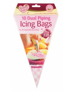 Queen of Cakes Dual Icing Piping Bags - Pack of 10