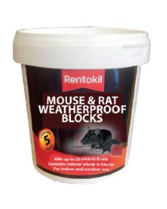 Rentokil Mouse & Rat Weatherproof Blocks - Pack of 5