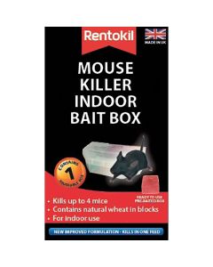 Rentokil Mouse Killer Indoor Bait Box - Single