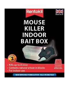Rentokil Mouse Killer Indoor Bait Box - Pack of 2