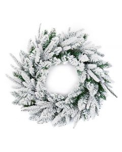 Premier Lapland Christmas Snowy Wreath - 50cm