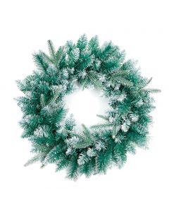 Premier Bluemont Fir Christmas Wreath with Silver Glitter - 50cm