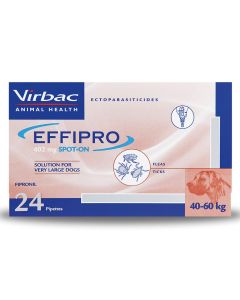 Effipro Spot On For Extra Large Dogs 40-60Kg - 4 Pipettes