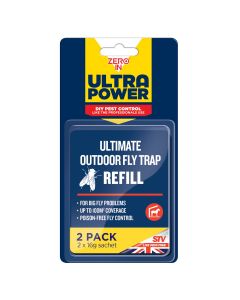 Zero In Ultra Power Ultimate Outdoor Fly Trap - Twin Pack Refill