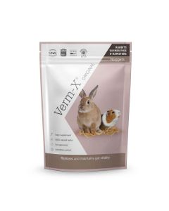 Verm-X Herbal Nuggets For Rabbits, Guinea Pigs & Hamsters - 180g Pouch