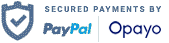 Secure payments by PayPal and Opayo